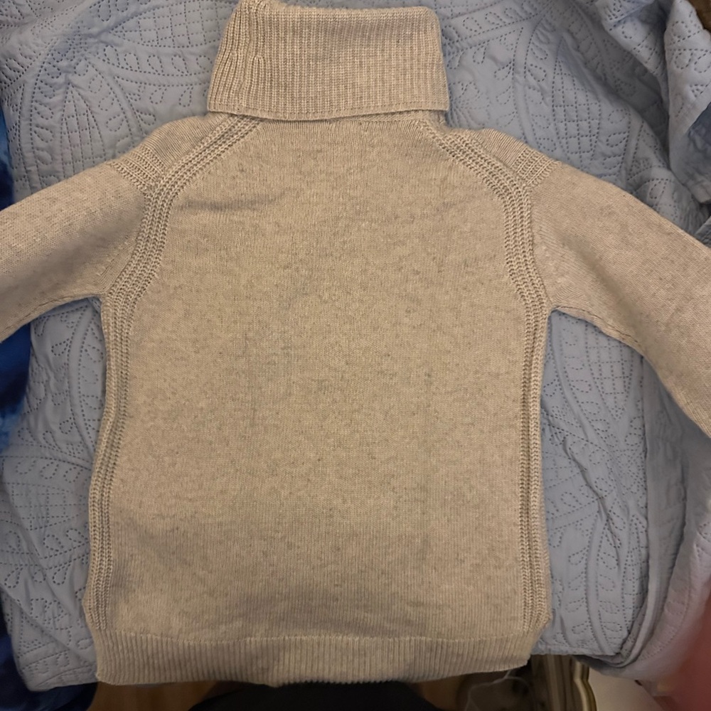 J. Crew‎ Soft Beige Turtleneck Sweater - Picture 2 of 3